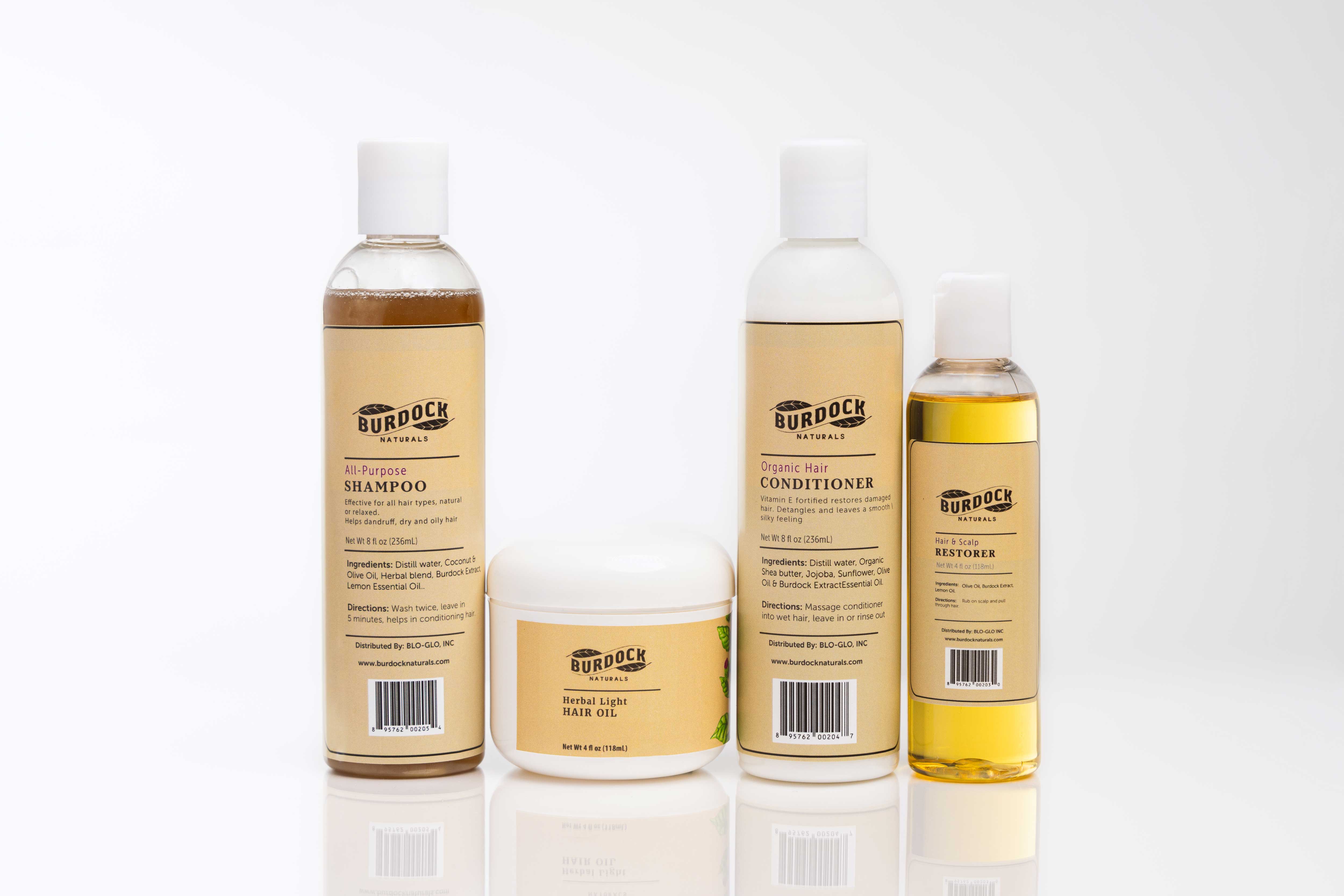 Burdock Naturals All Natural Haircare Set